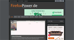 Desktop Screenshot of firefoxpower.de